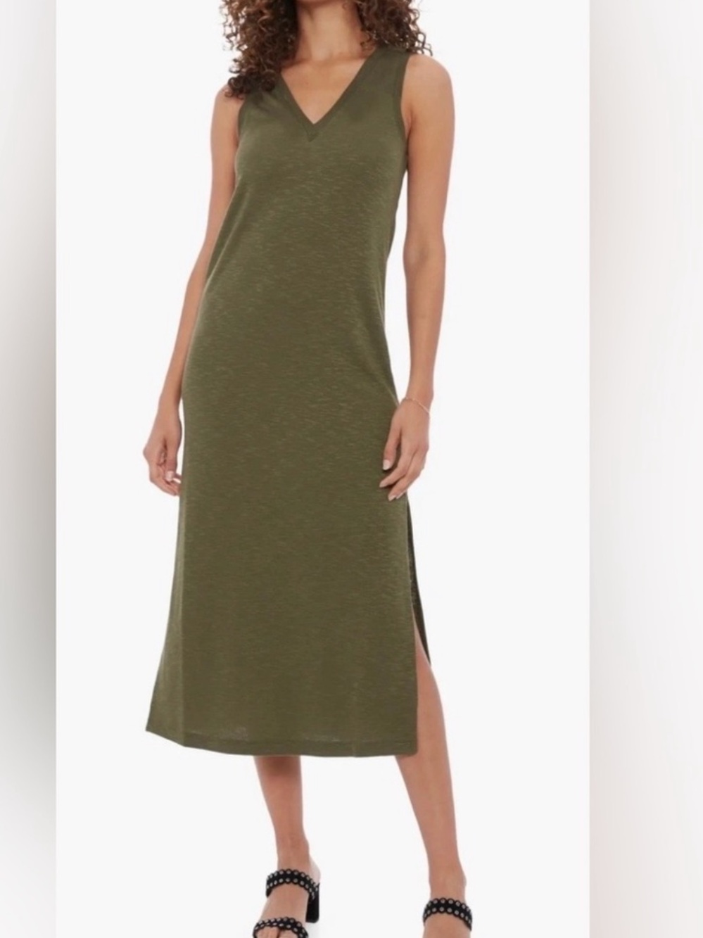 Paige Sage Green Sleeveless Knit Midi Dress
Ai2